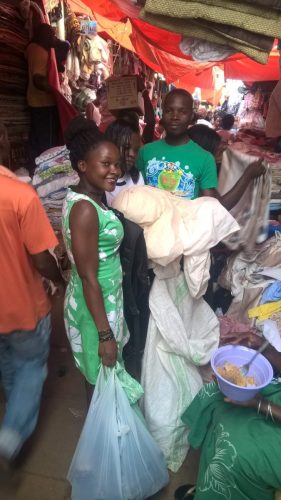 Violine and Team In Owino Market